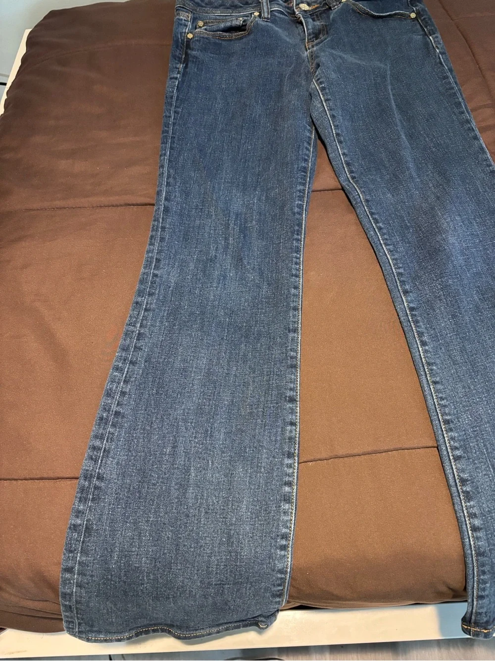 Tory Burch “Classic Tory” Bootcut Jeans with Gold Rivets